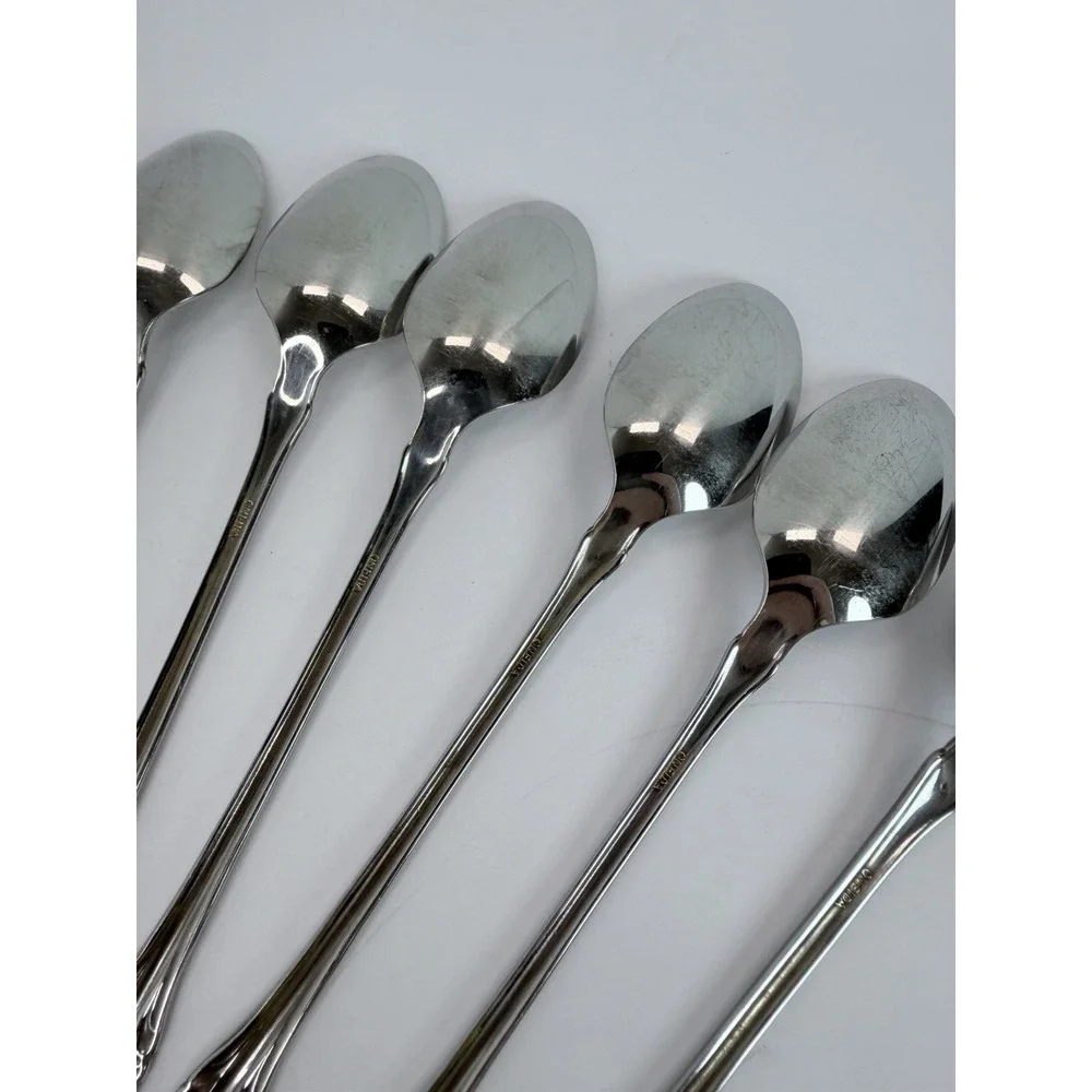 Oneida RAPHAEL Stainless Distinction Deluxe Iced Tea Spoons Lot Of 10